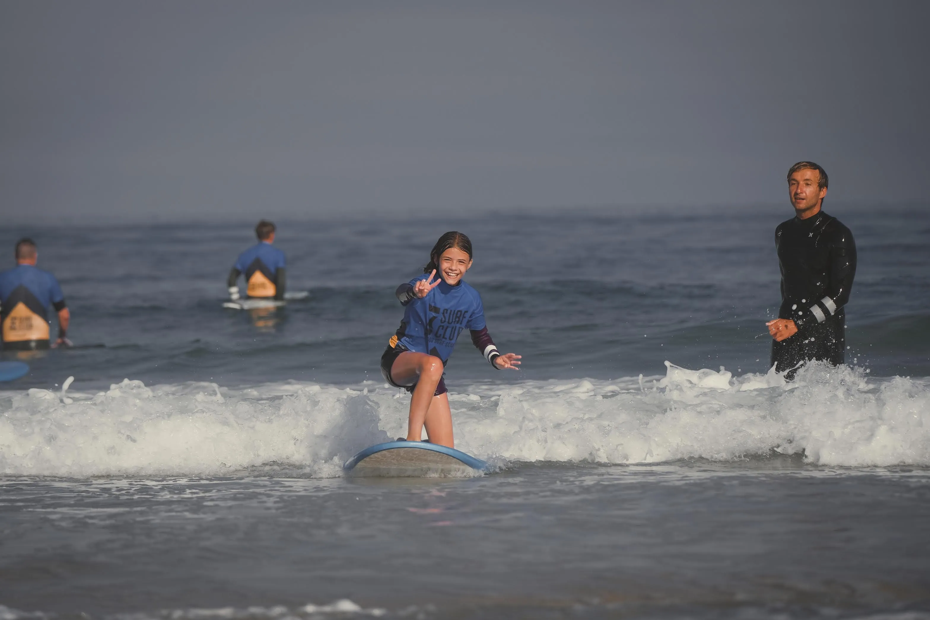 École de surf Loulou Surf School plage des Océanides Capbreton